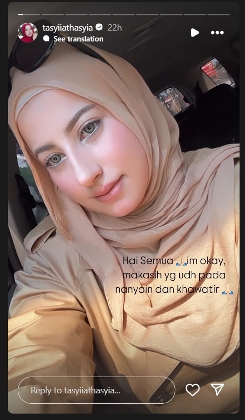 Unggahan Tasyi Athasyia [Instagram]