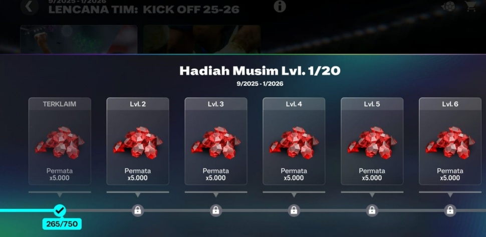 Hadiah Lencana Tim FC Mobile. (Suara.com/ Rezza Rachmanta)