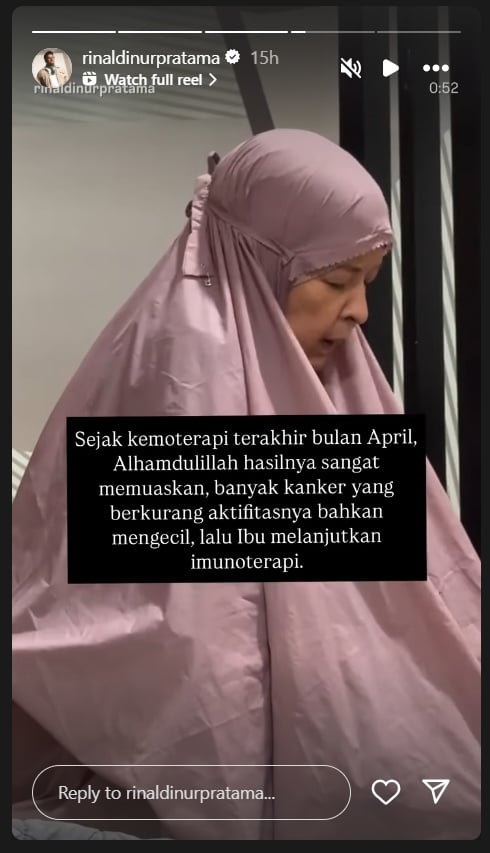 Kondisi terkini ibu Raisa [Instagram]
