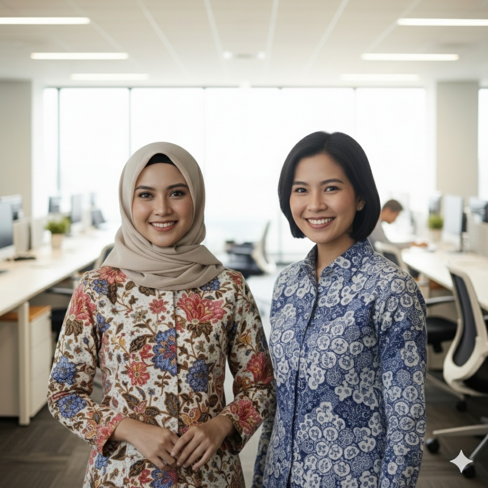 Prompt AI edit foto jadi pakai batik (ai)