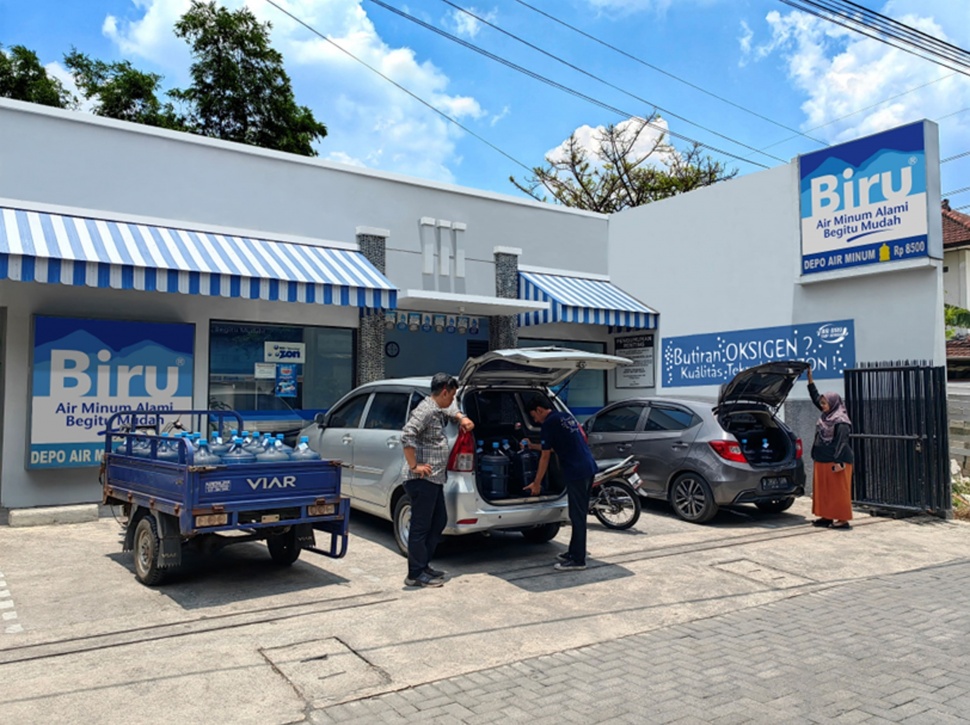 Depo Air Minum Biru. (Dok. Air Minum Biru) 