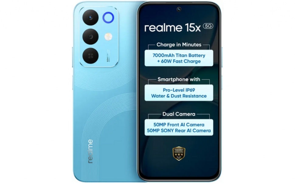 Realme 15x 5G. (Realme India)