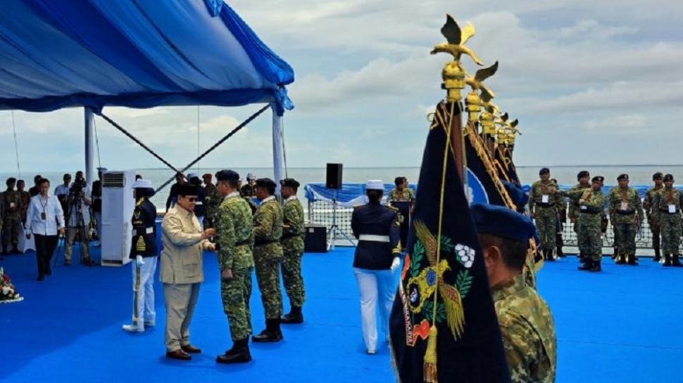 Presiden Prabowo Subianto Anugerahkan Pangkat Kehormatan dan Bintang Yudha Dharma Pratama. (Suara.com/Novian Ardiansyah)