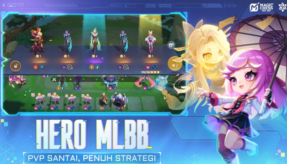 Ilustrasi Magic Chess Go Go. (Play Store)