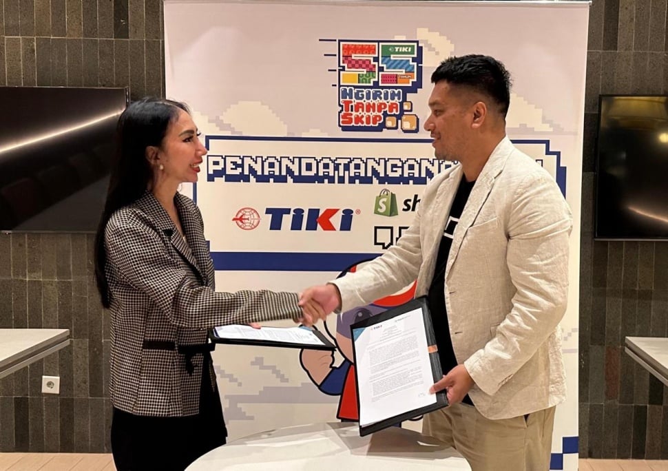 Program kolaboratif antara TIKI, Shopify, dan SSDC untuk UMKM Indonesia. (Dok. TIKI)