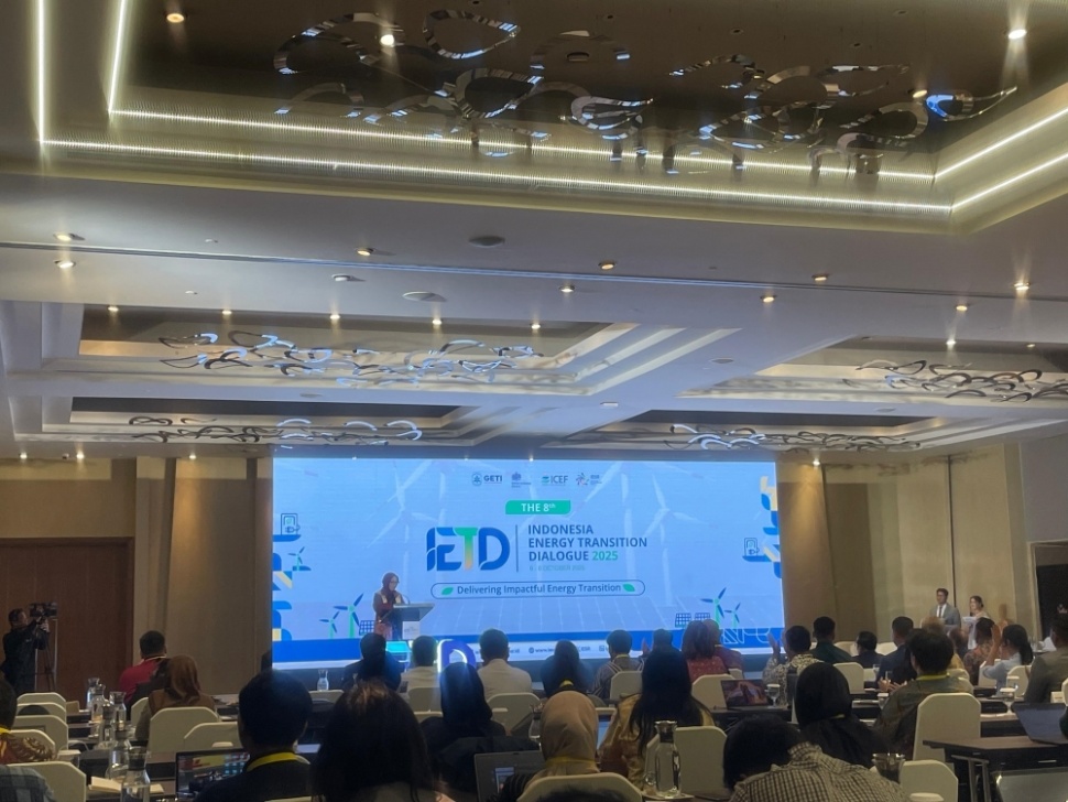 Direktur Jenderal Energi Baru Terbarukan dan Konservasi Energi (EBTKE) Kementerian ESDM, Eniya Listiani Dewi, dalam acara 'Indonesia Energy Transition Dialogue (IETD) 2025' di Jakarta, Senin (6/10/2025). [Suara.com/Yaumal]
