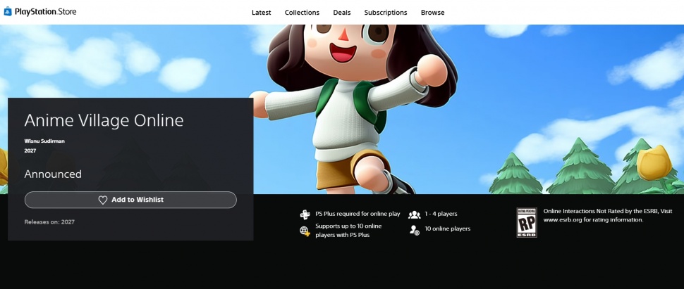 Anime Village Online. (Play Station Store)