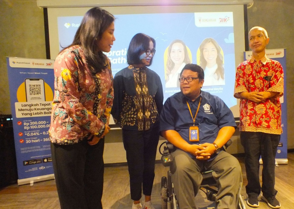 Literasi keuangan bertema “Pemerataan Akses Keuangan untuk Kalangan Disabilitas”. (dok. Rupiah Cepat)