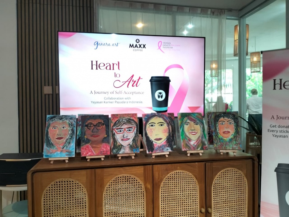 Program “Art Healing Session” untuk para pejuang dan penyintas kanker payudara. (Suara.com/Annisa Deli)