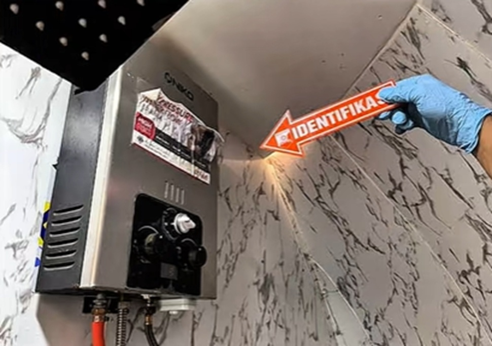 Water heater penyebab pasangan di Solok keracunan (TikTok)