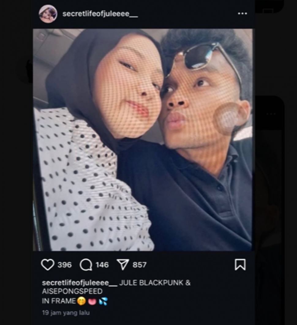 Selebgram dan TikToker Julia Prastini, atau yang akrab disapa Jule diduga berselingkuh. [Instagram]