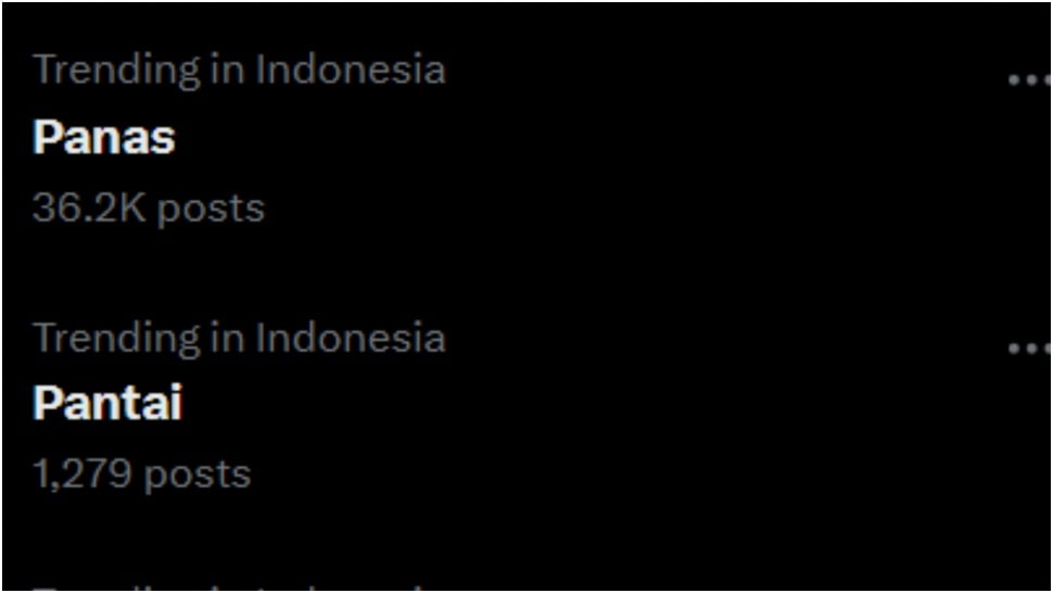 Panas trending di X pada pertengahan Oktober 2025. (X)