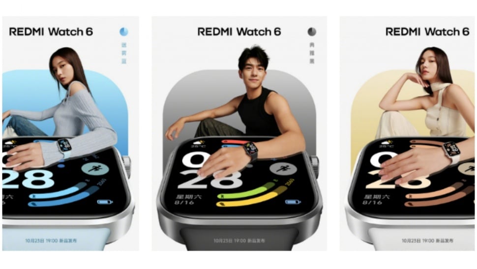 Penampilan Redmi Watch 6. (Xiaomi)