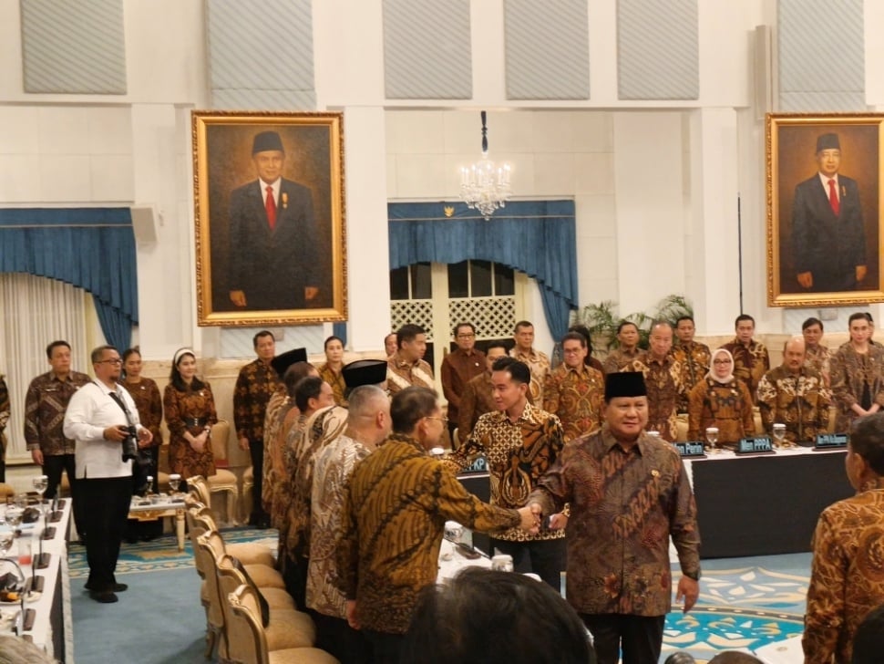 Presiden Prabowo Subianto memimpin Sidang Kabinet Paripurna (SKP) di Istana Negara pada Senin (20/10/2025) sore. [Suara.com/Novian]