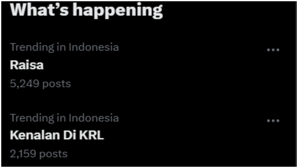 Raisa trending di X pada 22 Oktober 2025. (X)