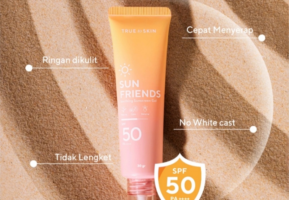 Sunscreen dengan tekstur gel. (Shopee)