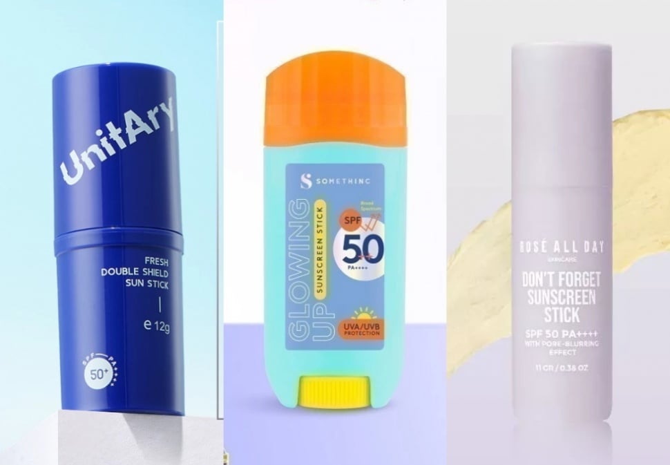 Rekomendasi sunscreen stick. (Shopee)