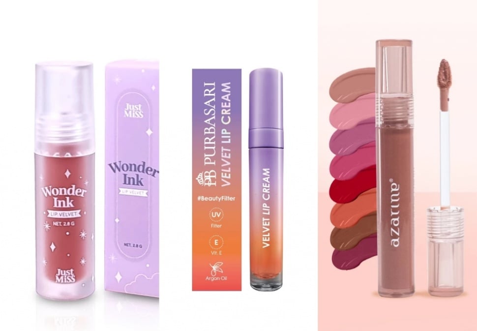 Rekomendasi lipstik velvet. (Shopee)