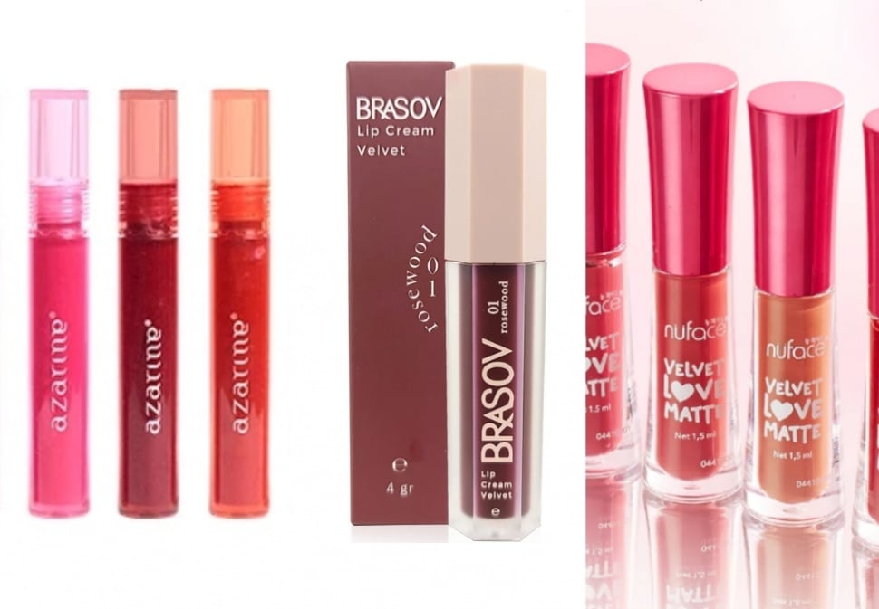 Rekomendasi lipstik velvet. (Shopee)