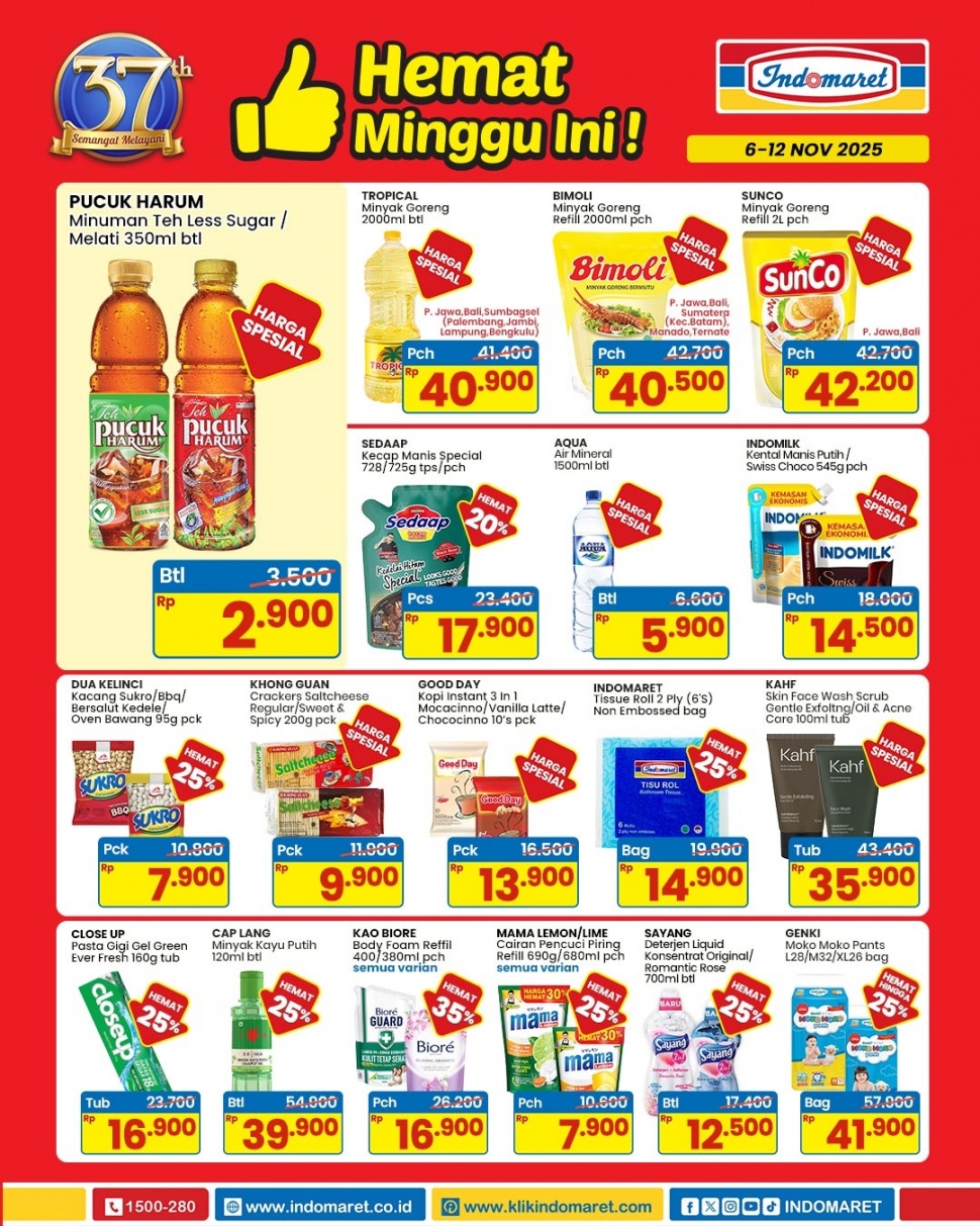 promo hemat minggu ini indomaret periode 6-12 November 2025. [Instagram indomaret]
