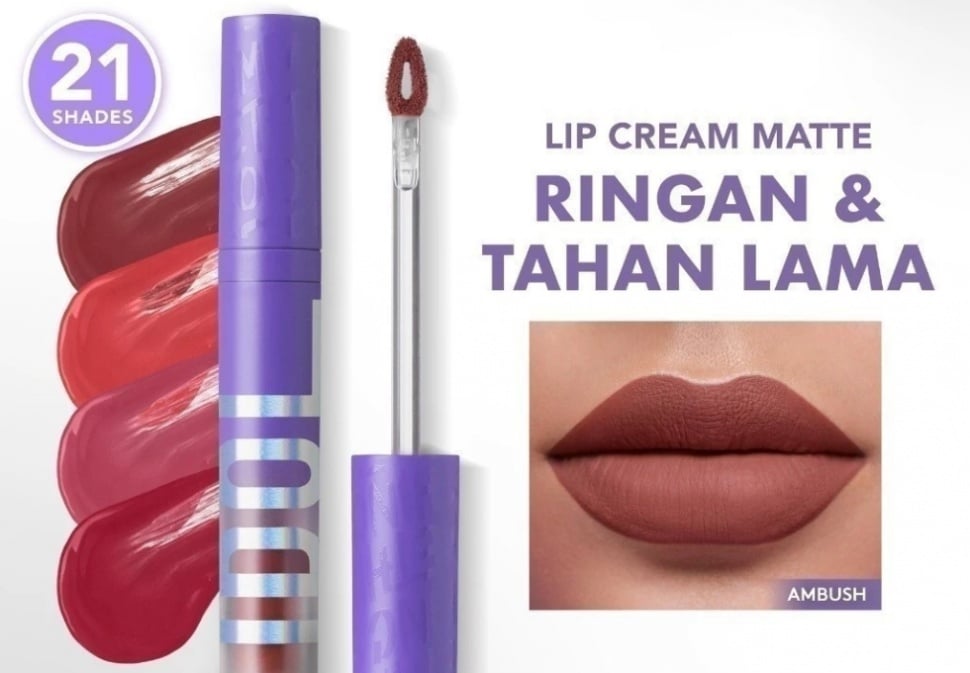 Lipstik Somethinc untuk tutupi bibir hitam. (Shopee)