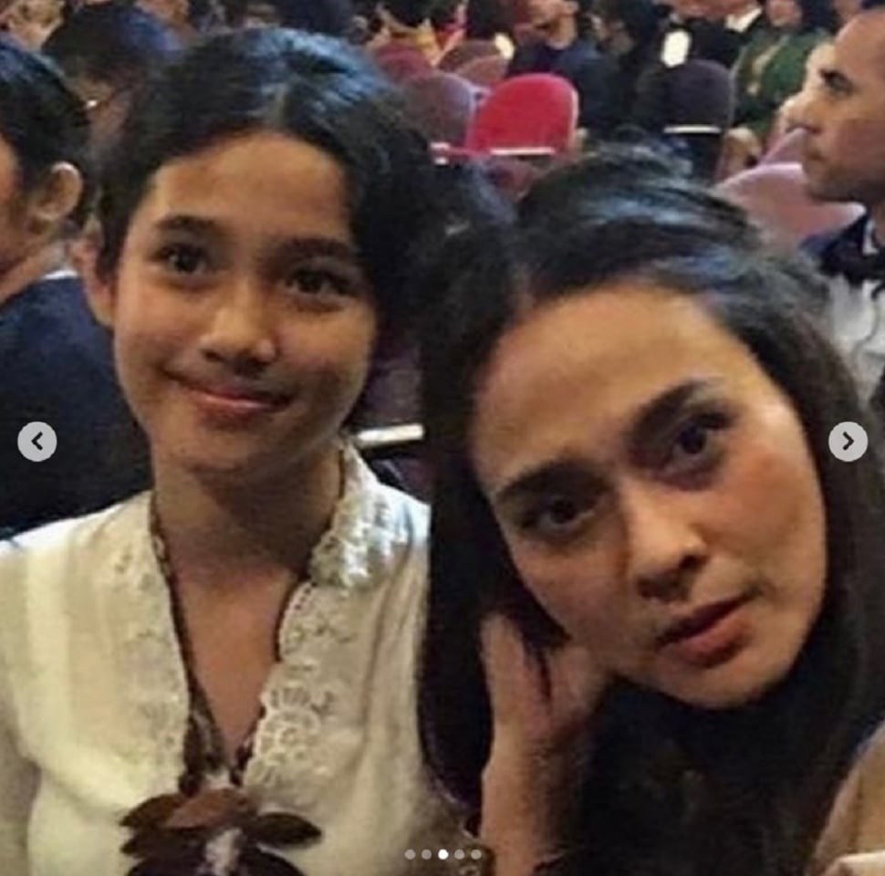 Ine Febriyanti bersama putrinya, Nurra Datau. [Instagram]
