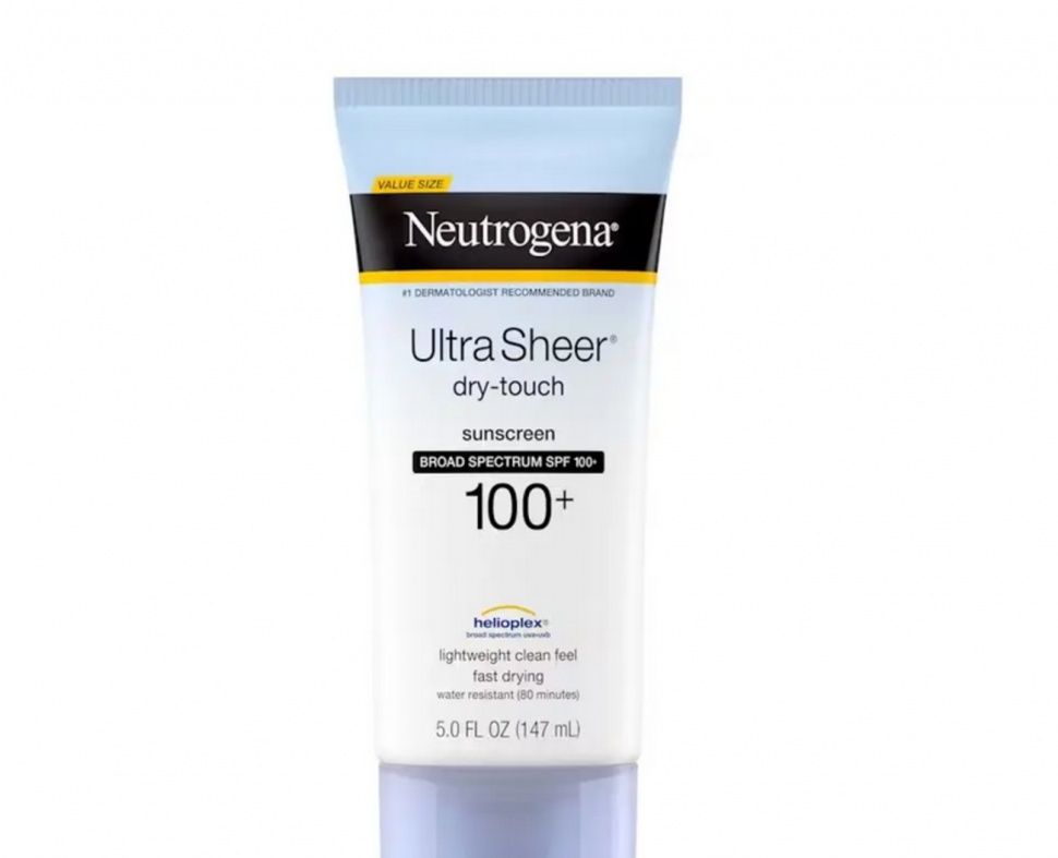 Neutrogena Ultra Sheer Dry-Touch Water Resistant Sunscreen SPF 100+ (Dok. brand)