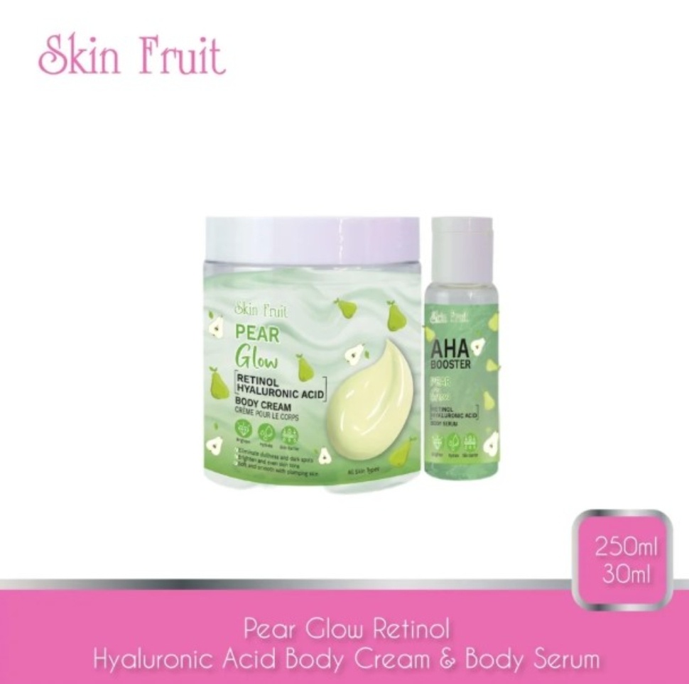 Skin Fruit Pear Glow Retinol Hyaluronic Acid Body Cream