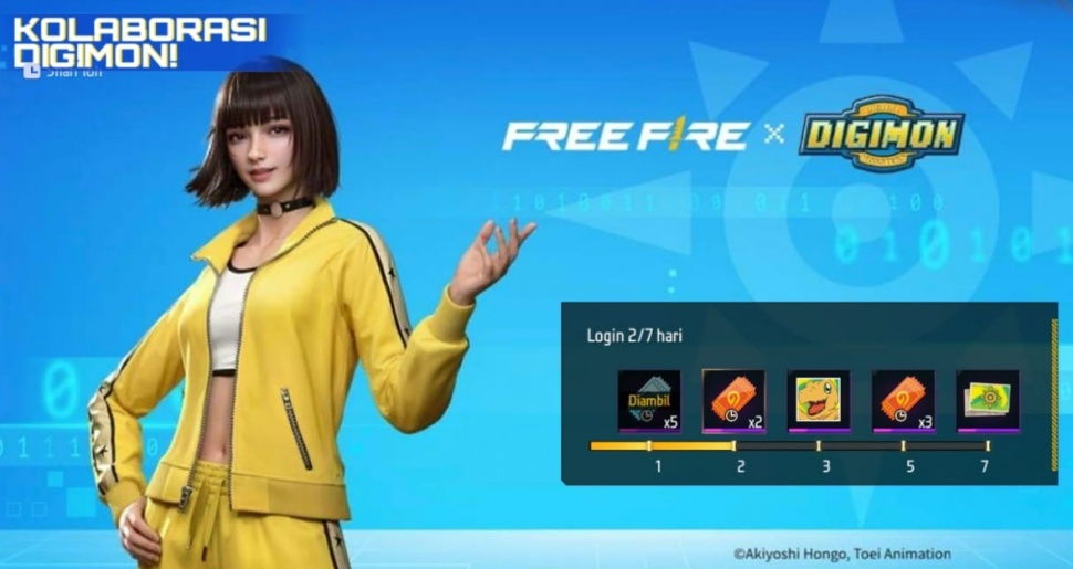 Event Kolaborasi FF x Digimon. (ist)