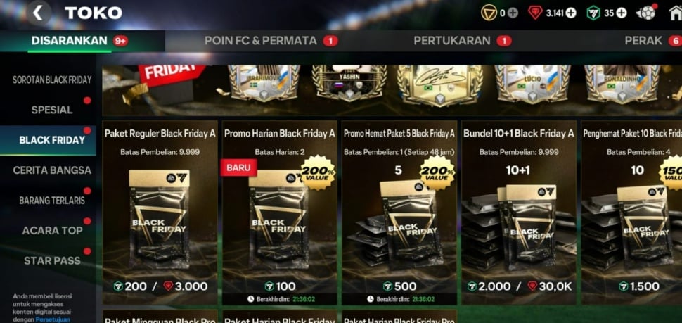 Hadiah Black Friday. (ist)