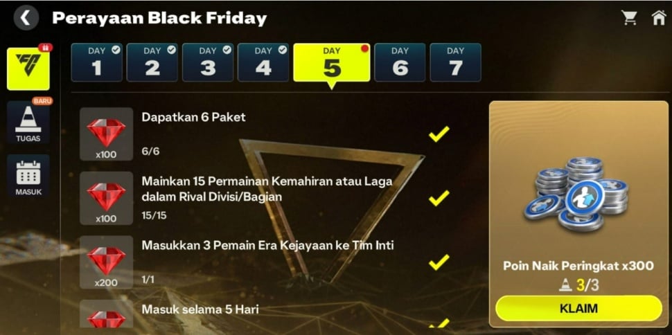 Hujan Gems di FC Mobile. (ist)