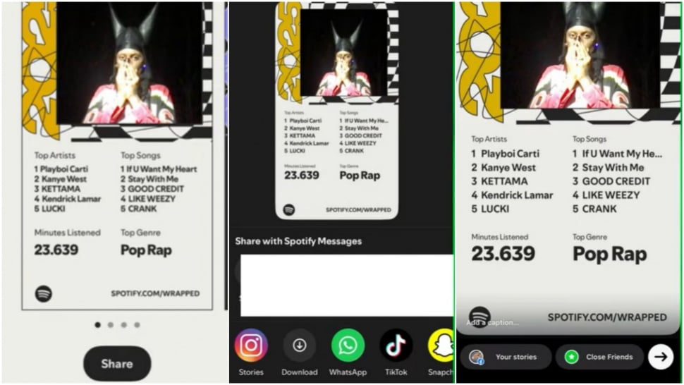 Cara Buat Spotify Wrapped 2025 di HP Android, Lengkap Bagikan via Instagram. (ist)