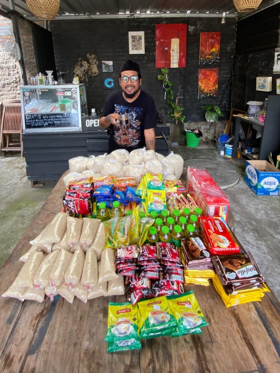 Seniman sekaligus aktivis asal Nogotirto, Gamping, Sleman, Muhammad Miftahur Rizaq. (Suara.com/Hiskia)