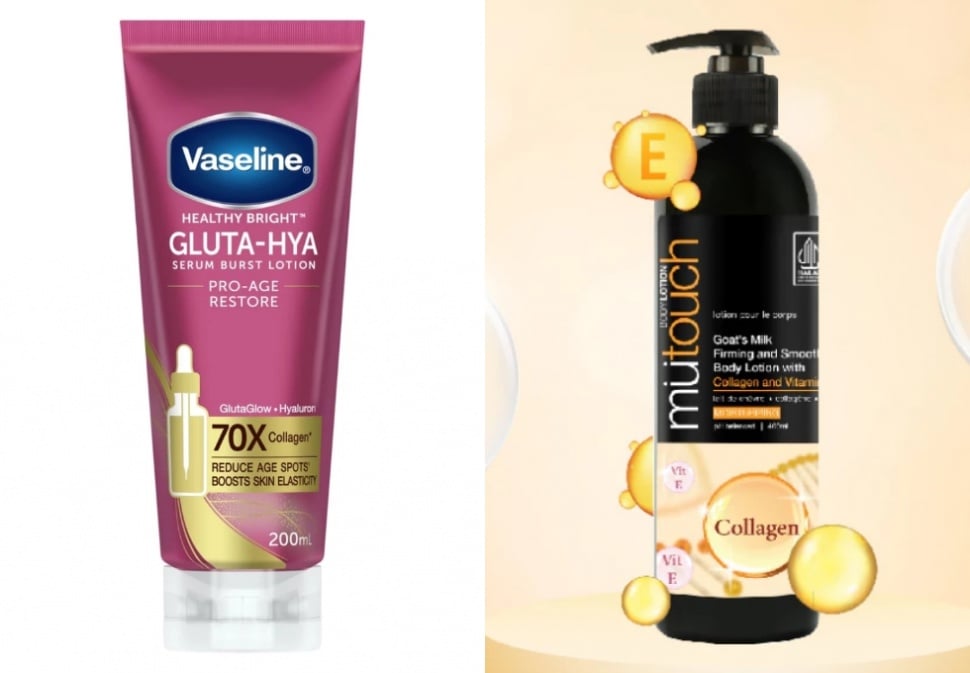 Rekomendasi body lotion kolagen. (Shopee)
