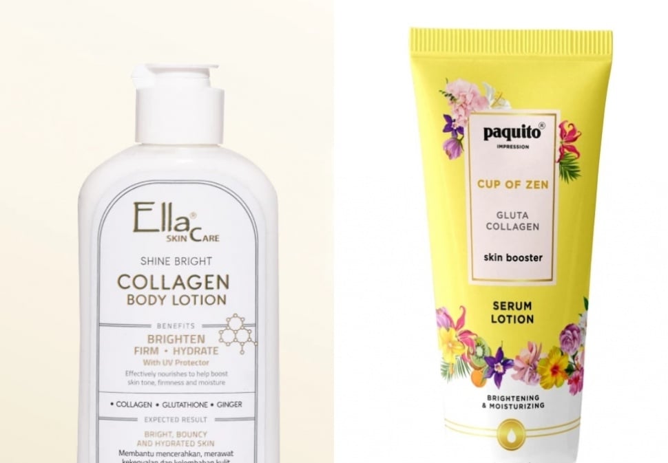 Rekomendasi body lotion kolagen. (Shopee)