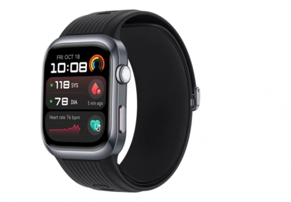 Smartwatch yang bisa mengukur tekanan darah.