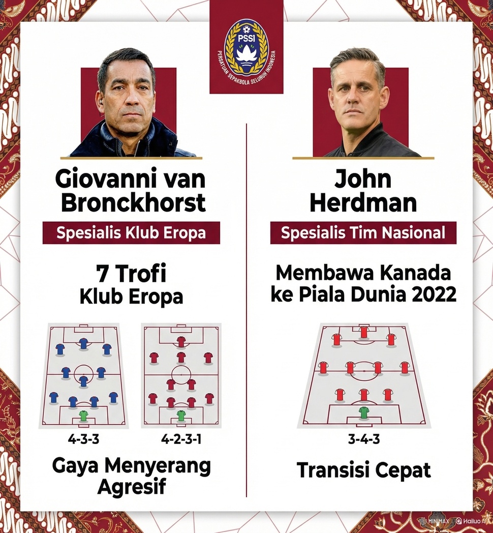 Adu Taktik Van Bronckhorst Vs John Herdman: Siapa Paling Klop dengan Timnas Indonesia? [Suara.com]