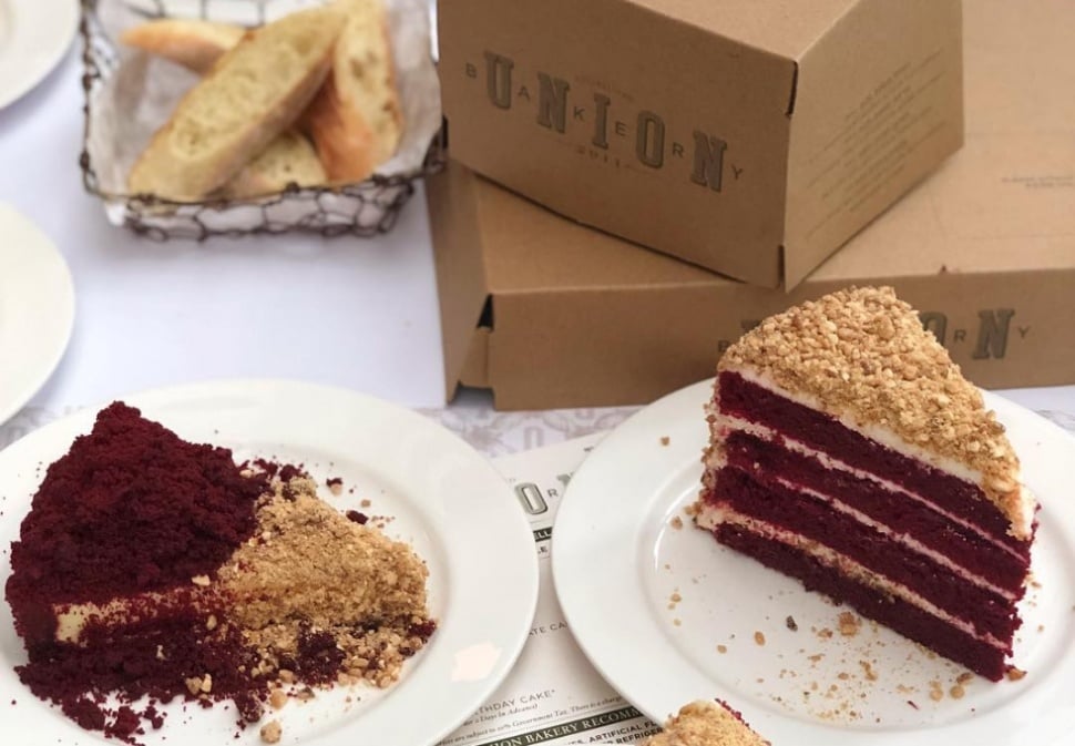 Red velvet cake dari Union JKT, kreasi Karen Carlotta. (Instagram)