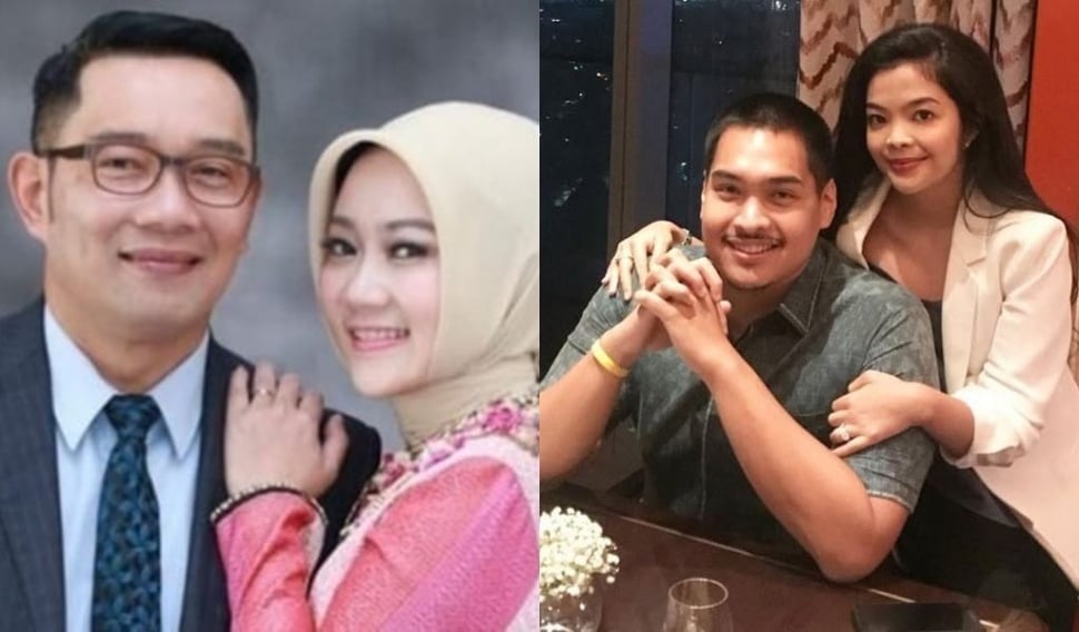 kolase Ridwan Kamil dan Atalia Praratya - Dito Ariotedjo dan Niena Kirana (Instagram)