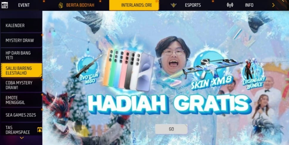 Hadiah gratis di FF. (ist)