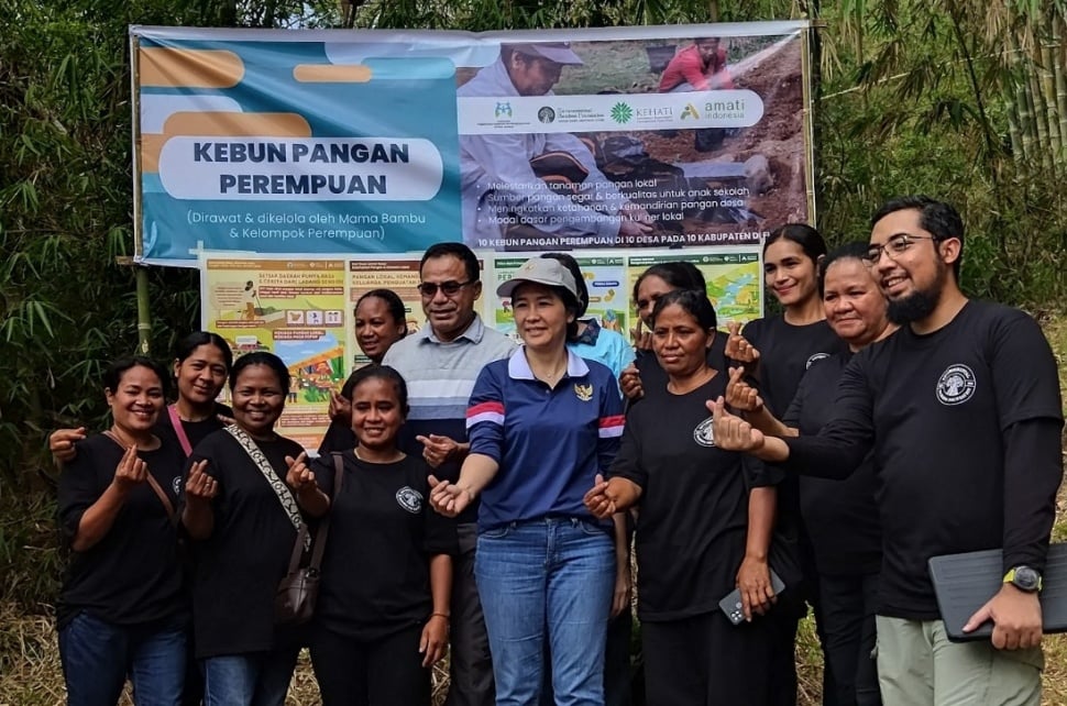 Acara peresmian 10 Program ‘Kebun Mama’ di Kampus Bambu Turetogo, Desa Wogo, Kecamatan, Golewa, Kabupaten Ngada, Jumat (31/10/2025).(Dokumentasi pribadi)