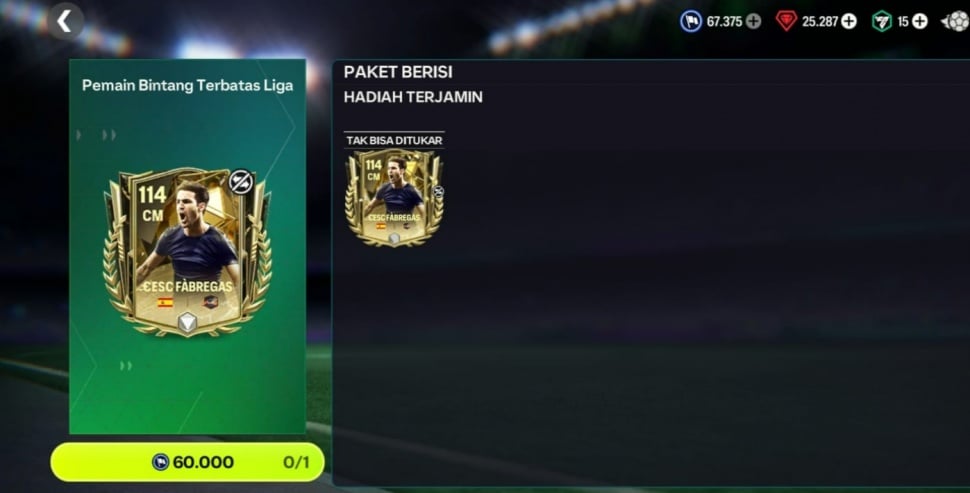 Hadiah FC Mobile. (Suara.com/ Rezza Rachmanta)