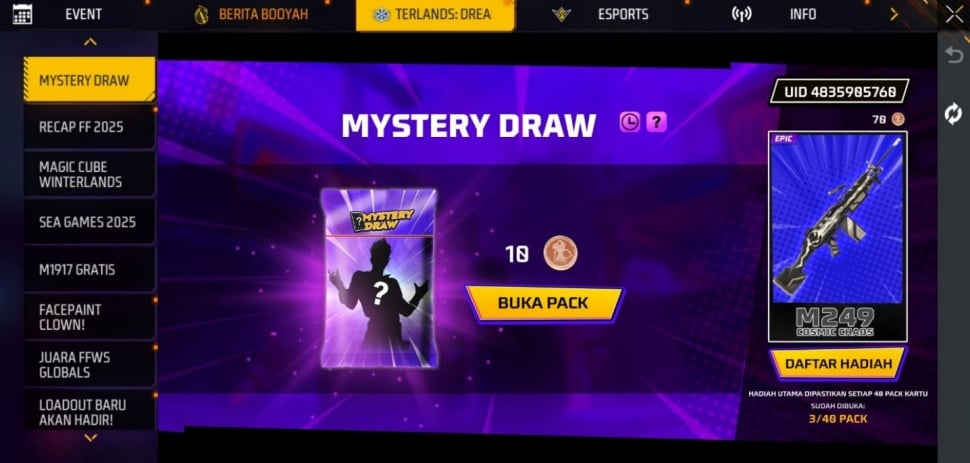 Mystery Draw Free Fire. (ist)