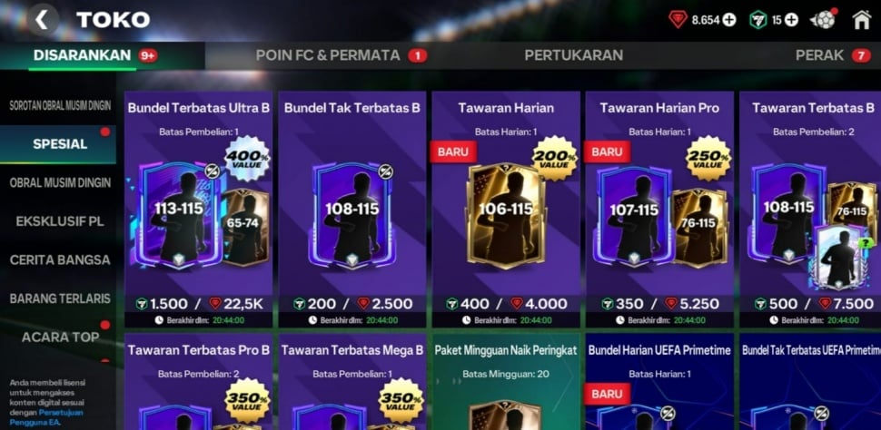 Bundel FC Mobile. (ist)