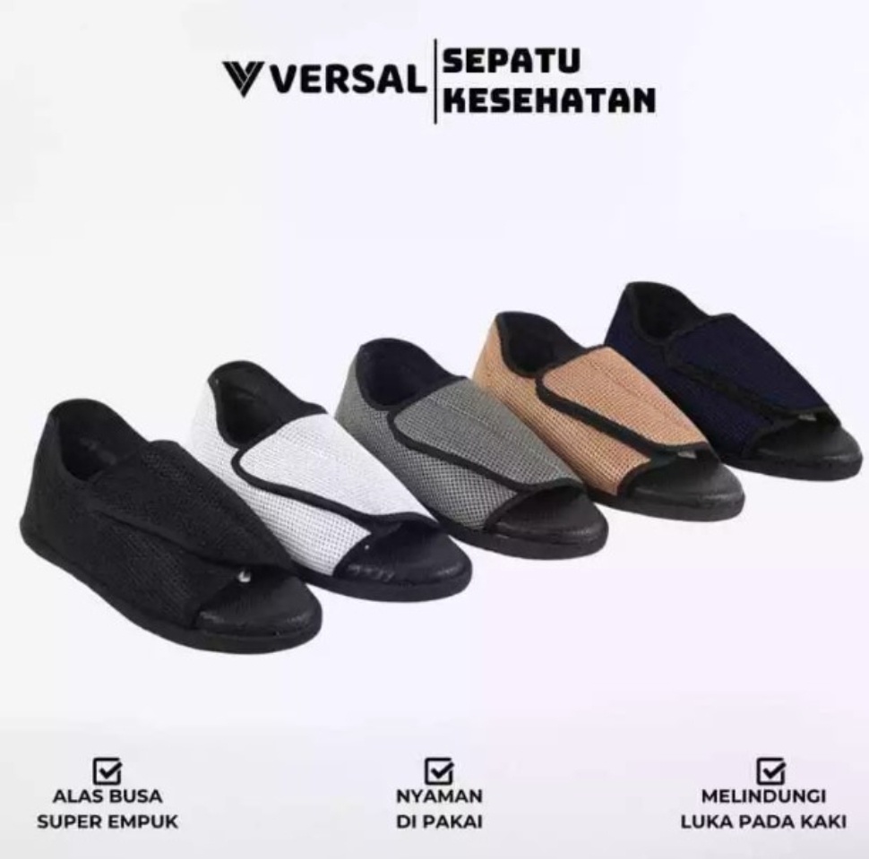 Versal Sandal Sepatu Kesehatan Diabetes