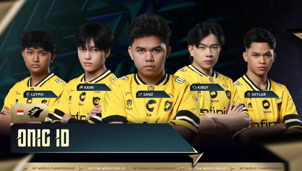 Roster ONIC di M7 Mobile Legends. (YouTube)