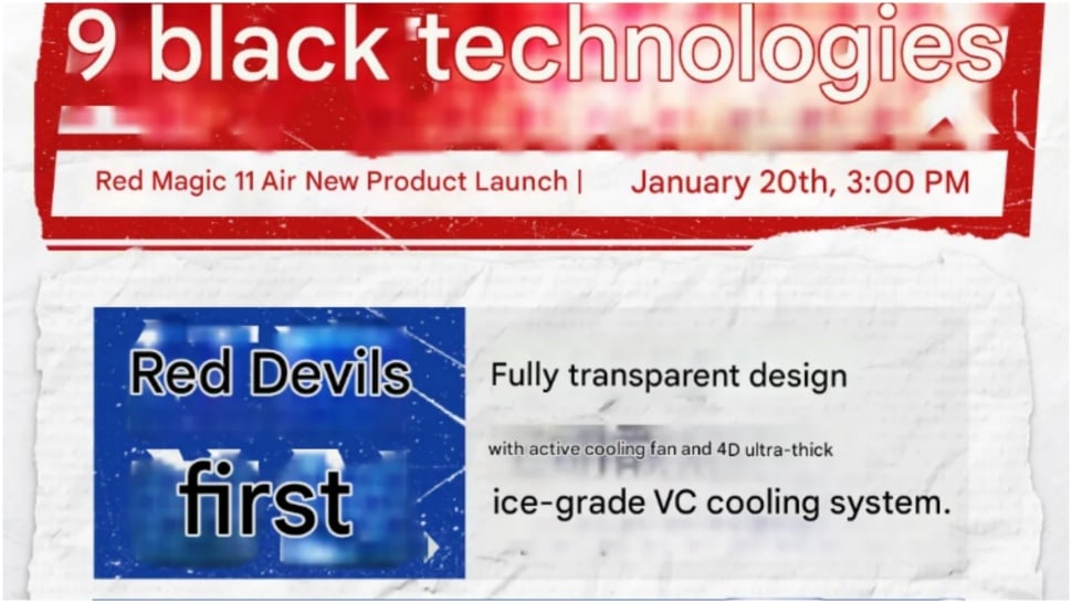 Poster RedMagic 11 Air. (RedMagic)