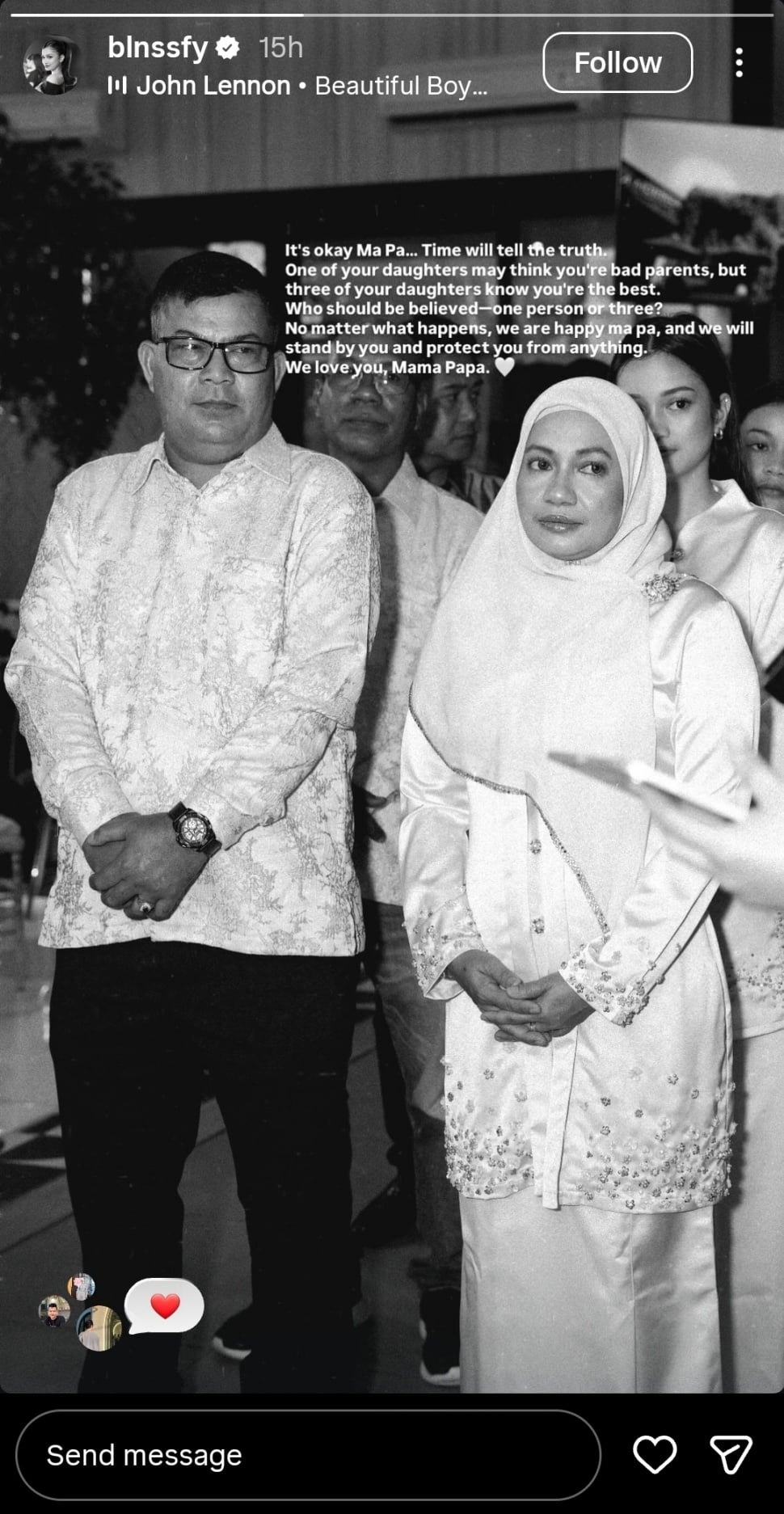 Unggahan adik Ratu Sofya soal konflik keluarga [Instagram]