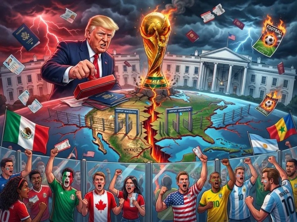 Ilustrasi Donald Trump dan Piala Dunia 2026 [Suara.com]