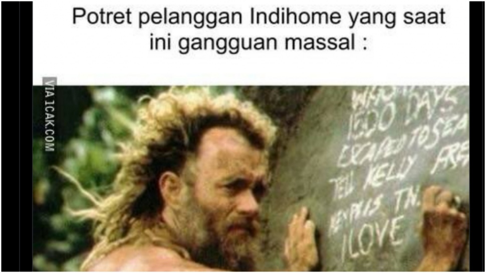 Meme Indihome gangguan. (X)
